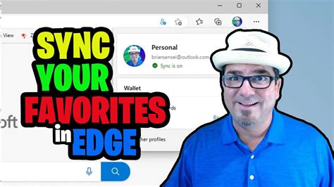 Sync Your Favorites In Microsoft Edge Youtube