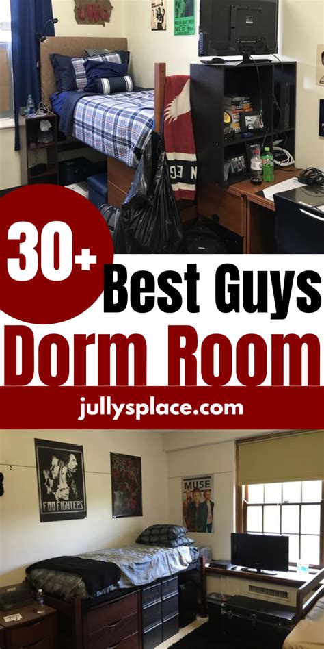 30 Best Guys Dorm Room Ideas College Dorm Room Organization Guy