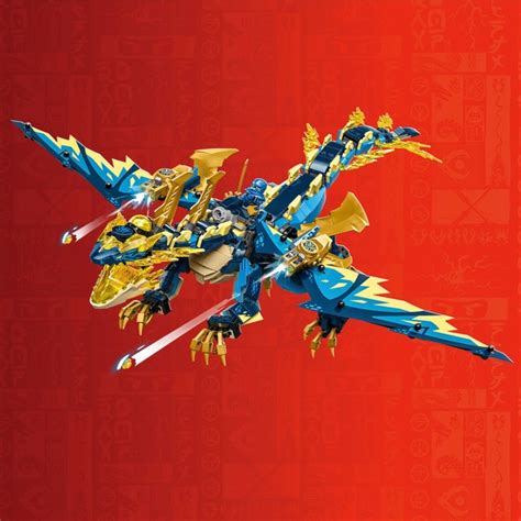 LEGO NINJAGO 71796 Elemental Dragon vs. The Empress Mech Building Toy ...