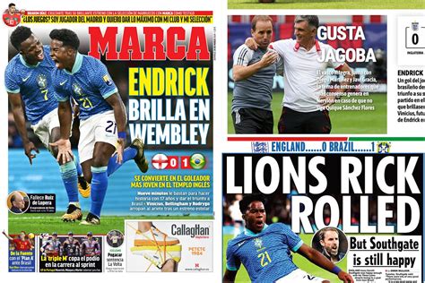 Las Portadas Inglaterra Se Rinde A Endrick Y El Entrenador Que Gusta