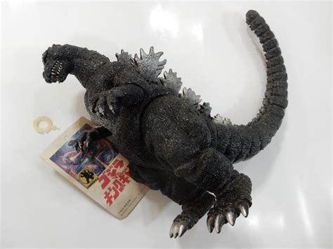 【目立った傷や汚れなし】タグ外れ付ソフビ「ゴジラvsキングギドラ」bandai 199121x26センチ検索東宝特撮怪獣モスララドン