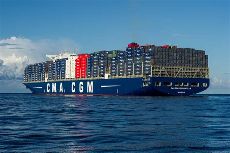 French President Inaugurates Cma Cgms New Mega Ship