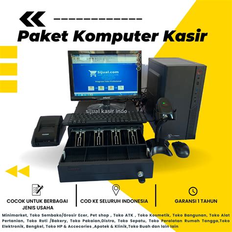 Jual Komputer Kasir Lengkap Komputer Kasir Full Set Komputer Kasir