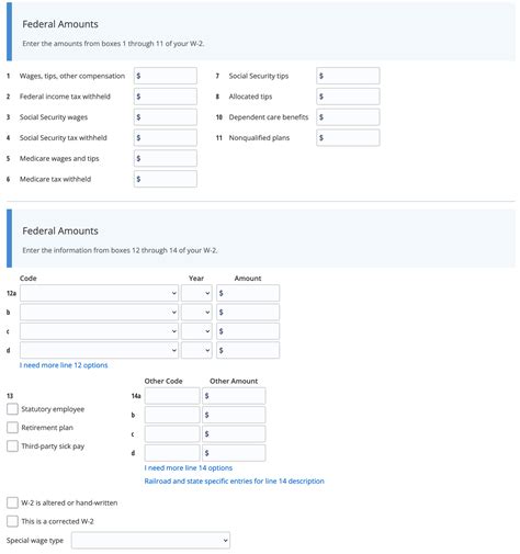 W 2 Entry Screen Add All Your W 2s For This Year And Efileit