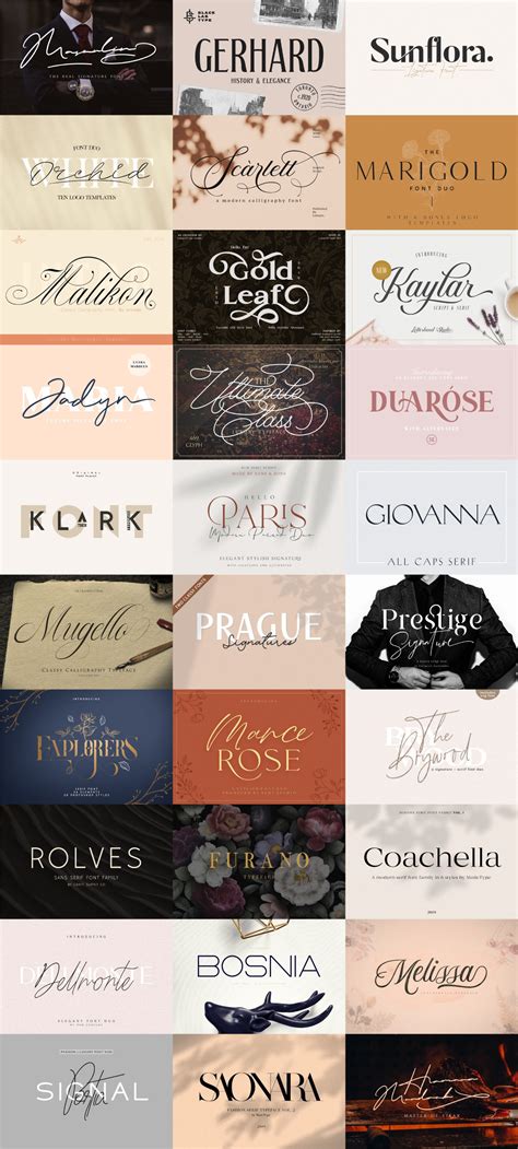 The Luxury Font Bundle Limited Time Only Behance