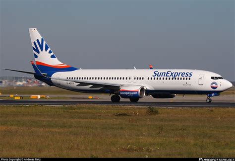 D ASXS SunExpress Germany Boeing 737 8AS WL Photo By Andreas Fietz