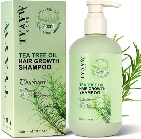 Amazon Tea Tree Clarifying Shampoo With Rosemary Biotin Hair