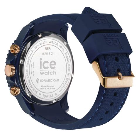 Montre ICE chrono Dark blue Rose Gold sur Bijourama référence des