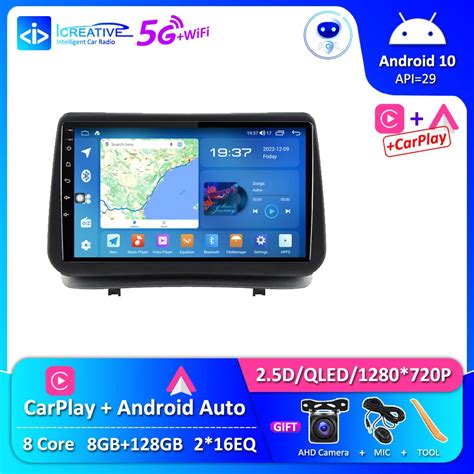 Icreative Autoradio Android 12 Navigation GPS CarPlay St R O Lecteur