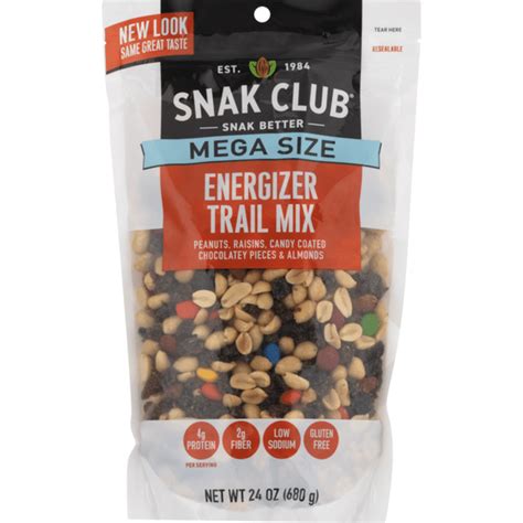 Snak Club Trail Mix Energizer Mega Size Pouch 24 Oz Instacart