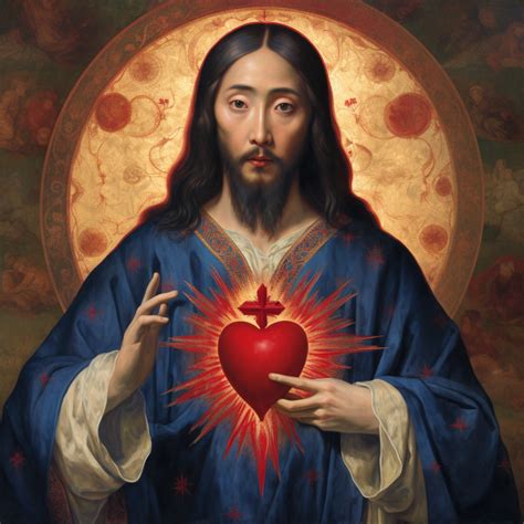 Chinese Sacred Heart of Jesus (2023) by Virginia S. Benedicte - Public ...