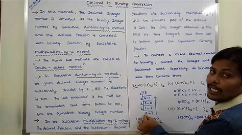 Part 1 Decimal To Binary Conversion Number Conversion Digital