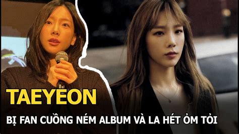 Taeyeon SNSD hoảng hốt khi bị 1 người đàn ông ném album trước mặt và