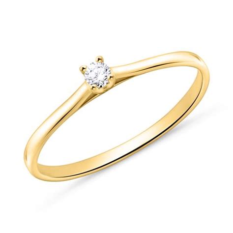 Brilladia 750er Gold Verlobungsring Mit Diamant VR0476 18KGSL