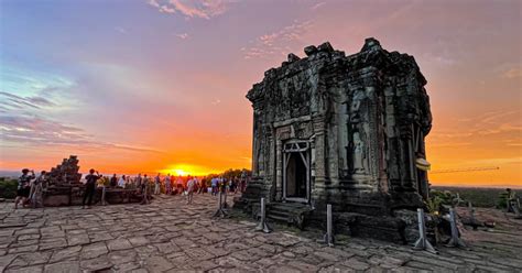 Siem Reap D A Completo En El Templo De Angkor Wat Con Puesta De Sol