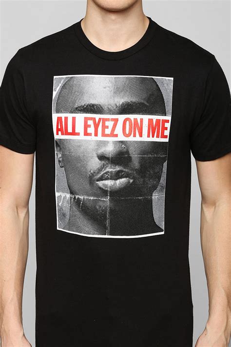 Lyst Urban Outfitters All Eyez On Me Tupac Tee In Black For Men