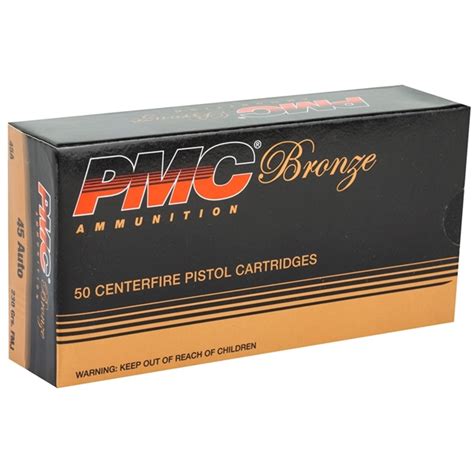 PMC Bronze 45 ACP AUTO Ammo 230 Grain FMJ