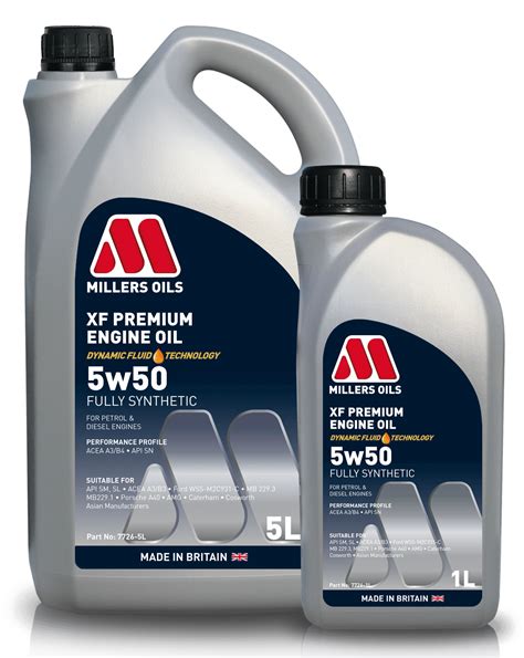 XF Premium Engine Oil 5w50 Millers Oils