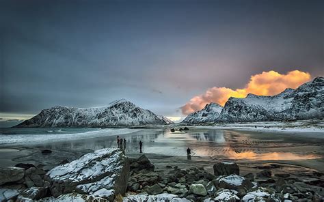 Of Snow Capped Mountains During Daytime Hd Wallpaper Peakpx