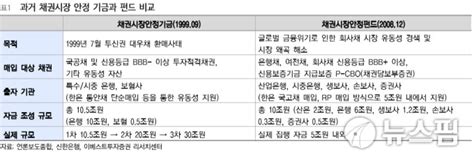 채안펀드 적정규모 20조 이상cp매입해야