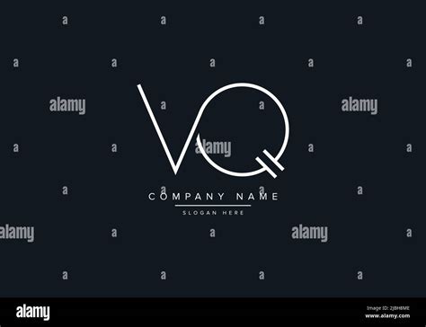 Creative Letters Vq Logo Design Vector Template Stock Vector Image