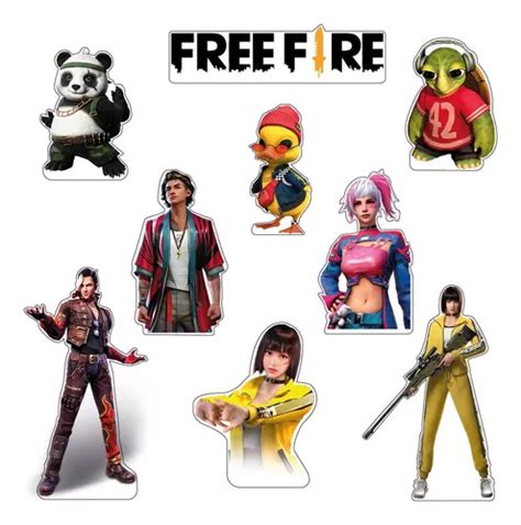 Figuras Freefire Base R Gida Kit Pzas Coroplast Env O Gratis