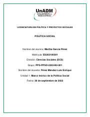 PPSO U1 A1 MAGP pdf LICENCIATURA EN POLÍTICA Y PROYECTOS SOCIALES