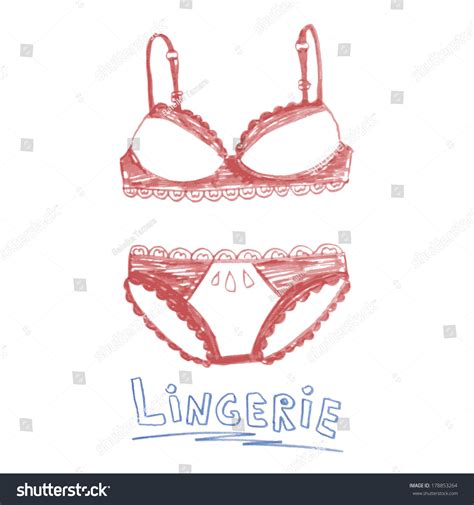 Hand Drawn Vector Sexy Lingerie Set Stock Vector Royalty Free