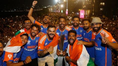 Highlights Team India T20 World Cup Celebrations Watch Victory Parade