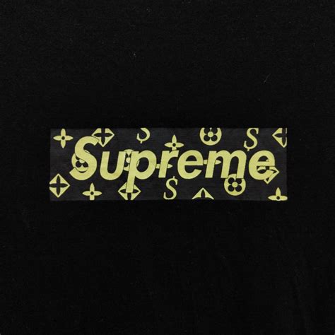 Supreme X Louis Vuitton Logo Box Tee Fesyen Pria Pakaian Atasan Di Carousell