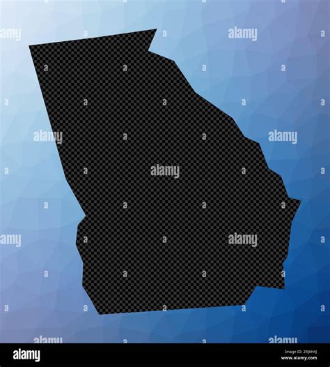 Georgia Geometric Map Stencil Shape Of Georgia In Low Poly Style Cool