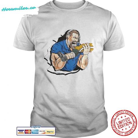 Detroit Lions Dan Campbell Biting Kneecaps Shirt - Hersmiles | Detroit ...