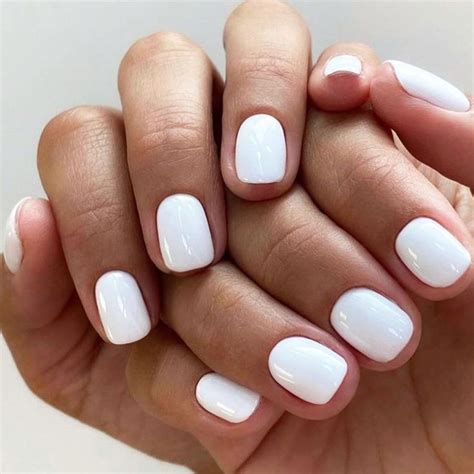 Glamermaid Pure White Press On Nails Extra Short Fake Nails Short