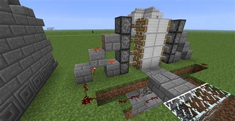 Super Easy 2x4 Redstone Door Minecraft Map