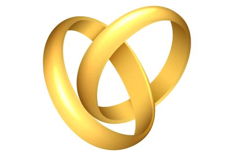 Golden Rings. Marriage Symbol. Realistic Graphic by vectortatu · Creative Fabrica