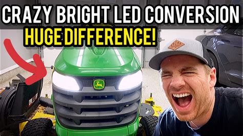 How To Install LED Headlights On Your John Deere Lawn Mower YouTube