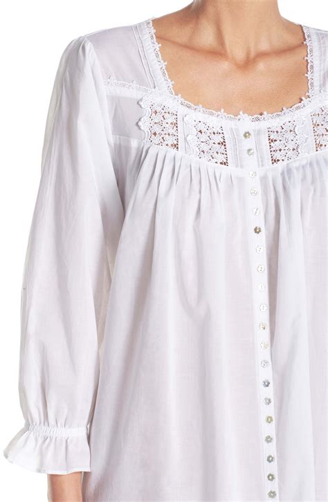 Eileen West Front Button Cotton Nightgown Nordstrom Cotton