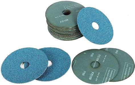 4 1 2 Zirconia Resin Fiber Disc 16 24 36 60 80 120 Grit Sanding Grinding Discs Ebay