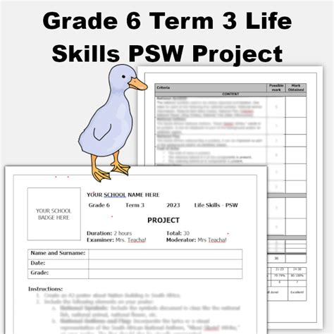 Grade 6 Life Skills 2023 Term 3 Project Teacha