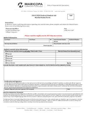 Fillable Online Marital Status Forms For Conflicting Information Fax