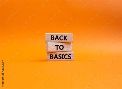 basics symbol concept word   basics  wooden blocks