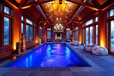 Spacious Modern Indoor Pools For Homes