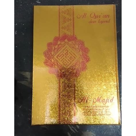 Jual Al Quran Dan Tajwid Besar A Al Majid Cover Emas Shopee Indonesia