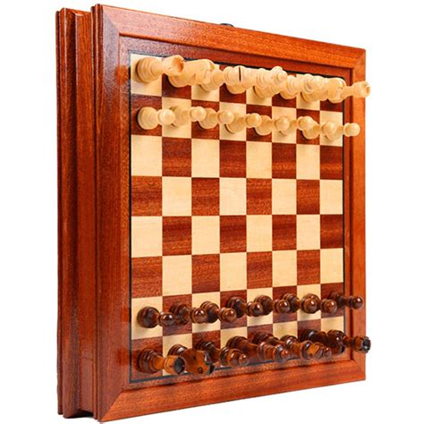 Buy Ershixiong Wooden Chess And Checkers Game Set With Storage Drawer