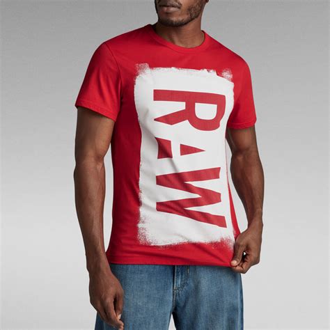 Graphic STM 4 T Shirt Red G Star RAW ZA