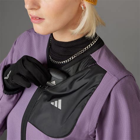 Adidas Ultimate Running Conquer The Elements Cold Rdy Jacket Purple