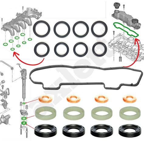 Axlett Kit Joint D Injecteur De Carburant Cache Culbuteur