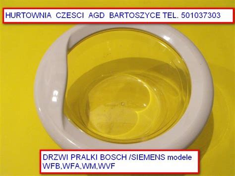 DRZWI Szyby Ramki DO PRALEK BOSCH WFA 2070 Drzwi Rozne Pralek