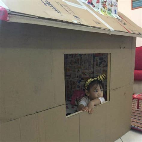 Crafty grandpa transforms cardboard boxes into a Pixar-themed cubby house