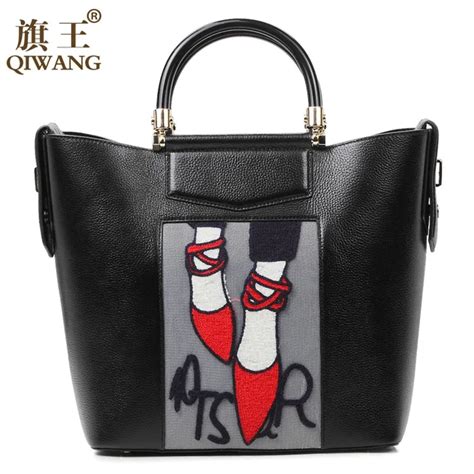 Aliexpress Buy Qiwang Embroidery Handbag Woman Luxury Fashion